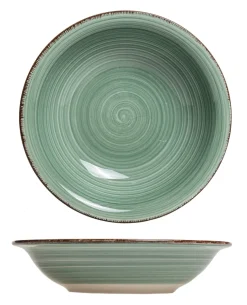 Cookinglife Diepe borden / Pastaborden Delice Groen ø 21 cm - 6 stuks