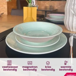Cookinglife Diepe Borden / Pastaborden Pastel Harmony ø 21 cm - 6 Stuks