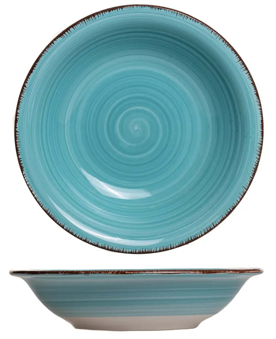 Cookinglife Diepe borden / Pastaborden Delice Blauw ø 21 cm - 6 stuks