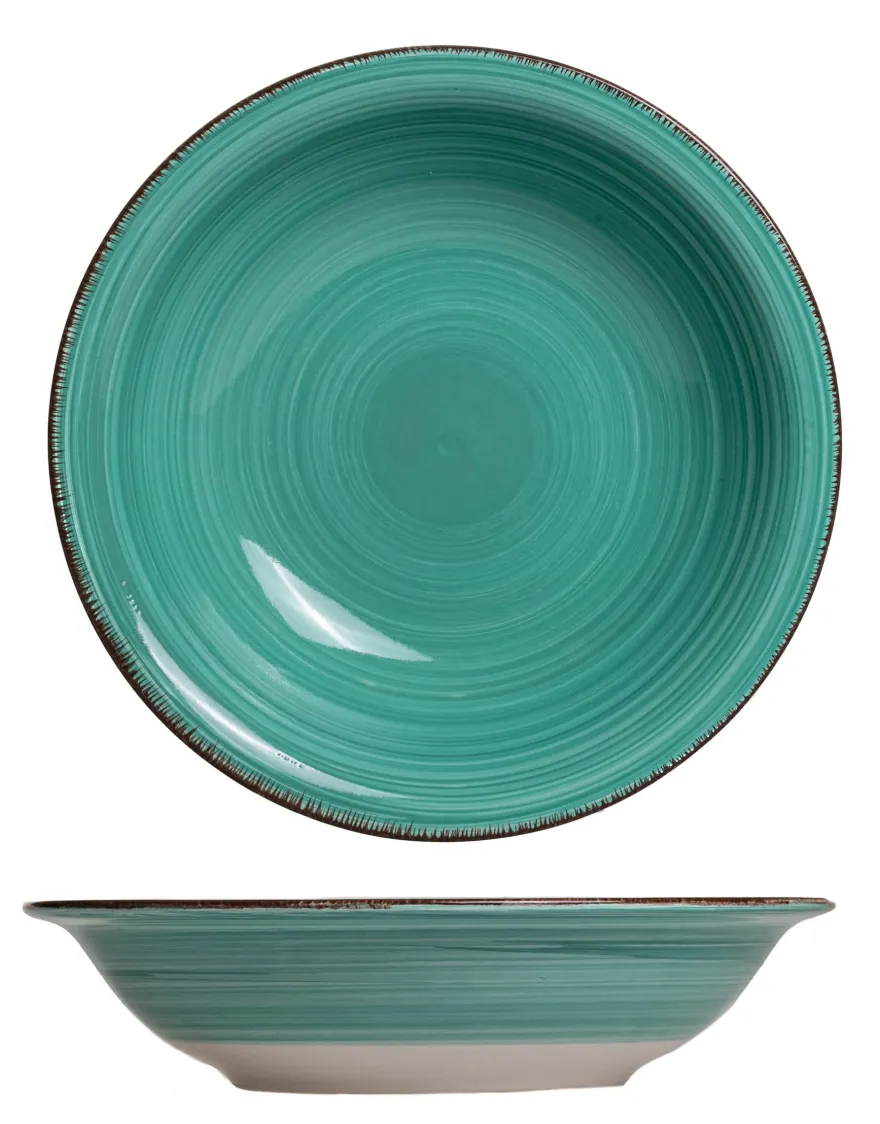 Cookinglife Diepe borden / Pastaborden Delice Blauw ø 21 cm - 6 stuks