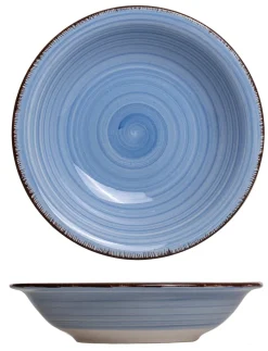Cookinglife Diepe borden / Pastaborden Delice Blauw ø 21 cm - 6 stuks