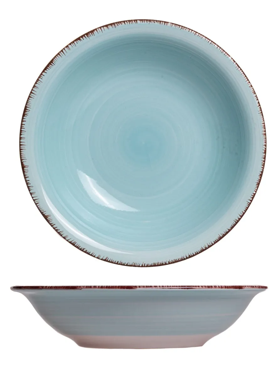 Cookinglife Diepe borden / Pastaborden Delice Blauw ø 21 cm - 6 stuks