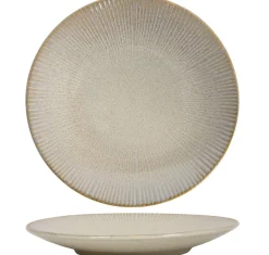 Cookinglife Dinerborden Coastal Lines Ocean Beige ø 27 cm - 6 Stuks