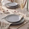 Cookinglife Dinerborden Linen Grijs ø 27 cm – 6 stuks