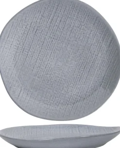 Cookinglife Dinerborden Linen Grijs ø 27 cm – 6 stuks