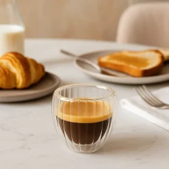Cookinglife Dubbelwandige Espressoglazen Pumpkin 80 ml - 2 stuks