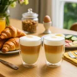 Cookinglife Dubbelwandige Latte Macchiato glazen 380 ml - 2 stuks