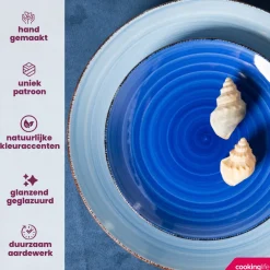 Cookinglife Eierdopjes Delice Blauw - 6 stuks