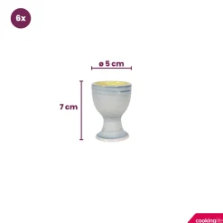 Cookinglife Eierdopjes Pastel Harmony - 6 Stuks