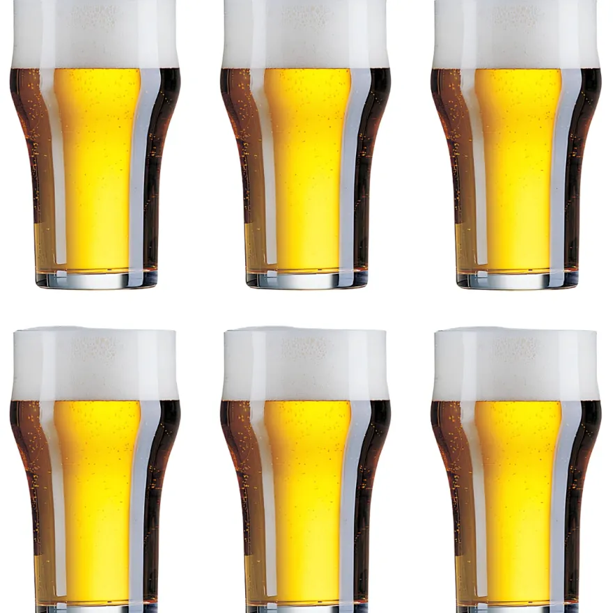 Cookinglife Engelse Bierglazen Nonic 340 ml - 6 stuks