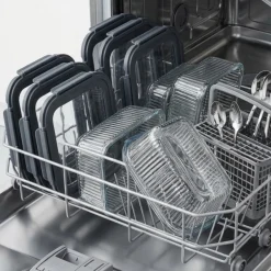 Cookinglife Glazen Vershoudbakjes Lines 1 Liter + 1.5 Liter - 2 Stuks