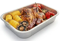 Cookinglife Grill BBQ Aluminium Bakjes / BBQ Grill Tray - 22 x 15 cm - 15 stuks