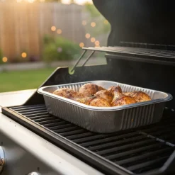 Cookinglife Grill BBQ Aluminium Bakjes / BBQ Grill Tray - 22 x 15 cm - 15 stuks