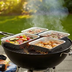 Cookinglife Grill BBQ Aluminium Bakjes / BBQ Grill Tray - 34 x 21 cm - 18 stuks