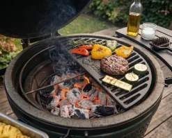 Cookinglife Grill Halve Maan Rooster Gietijzer - Geschikt voor 46 cm Kamado's