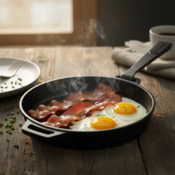 Cookinglife Grill Koekenpan / Skillet Gietijzer ø 25 cm - Afneembaar handvat