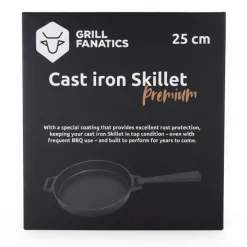 Cookinglife Grill Koekenpan / Skillet Gietijzer ø 25 cm - Afneembaar handvat