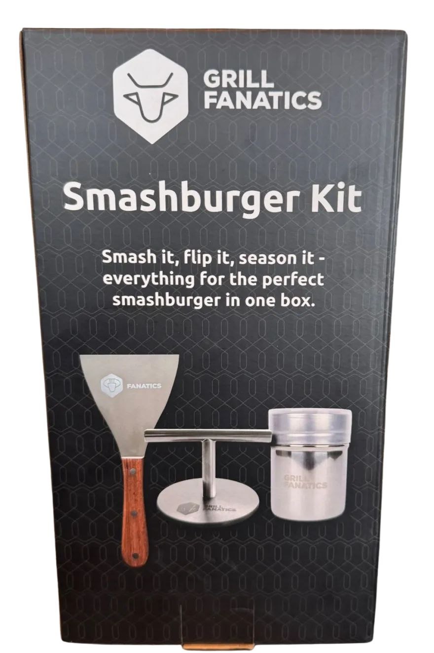 Cookinglife Grill Smashburger Kit / Smashburger Press, BBQ Spatel & Rub Shaker
