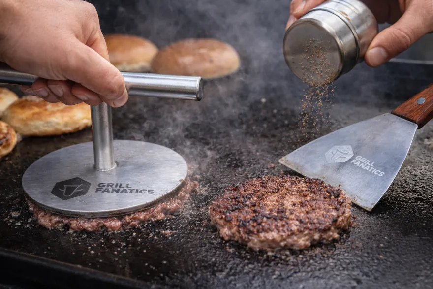 Cookinglife Grill Smashburger Kit / Smashburger Press, BBQ Spatel & Rub Shaker