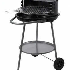 Cookinglife Halfopen BBQ met wielen Fire & Flavour - Houtskool - 51 cm - Zwart