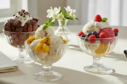 Cookinglife IJscoupes Glas 200 ml - 3 stuks - Ideaal voor IJs en Desserts