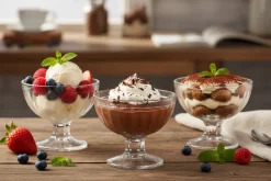 Cookinglife IJscoupes Glas 200 ml - 3 stuks - Ideaal voor IJs en Desserts