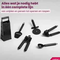 Cookinglife IJslepel - IJsschep - Zwart 19.5 cm