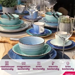 Cookinglife Kleine kommen Delice Blauw ø 12 cm - 6 stuks