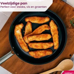 Cookinglife Koekenpannenset ProForge 2-Delig ø 24 & 28 cm - geschikt voor alle warmtebronnen - keramische anti-aanbaklaag