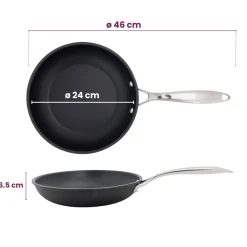 Cookinglife Koekenpannenset Revolt 2-Delig ø 24 & 28 cm - geschikt voor alle warmtebronnen - keramische anti-aanbaklaag