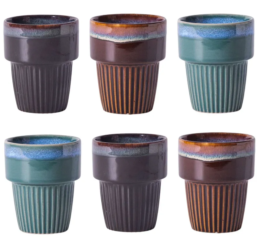 Cookinglife Koffiekopjes / Senseo kopjes - Horizon - 200 ml - 6 stuks