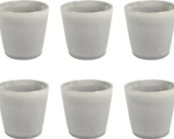 Cookinglife Koffiekopjes / Senseo kopjes – Breeze Grijs – 200 ml – 6 stuks