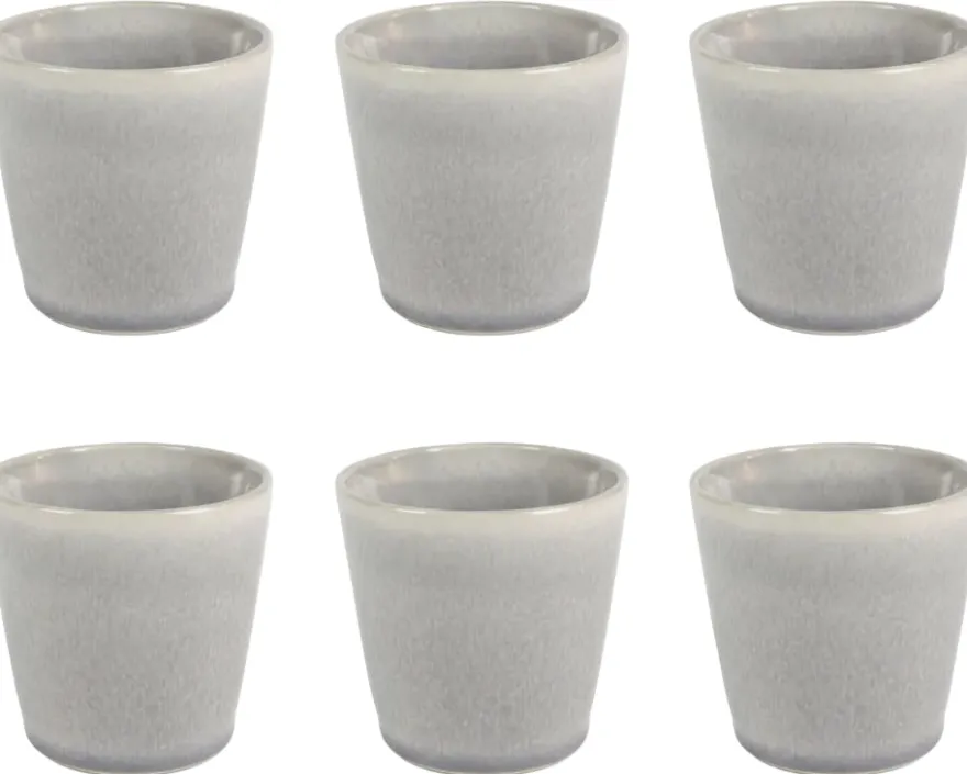 Cookinglife Koffiekopjes / Senseo kopjes – Breeze Grijs – 200 ml – 6 stuks