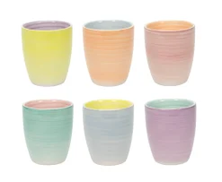 Cookinglife Koffiekopjes / Senseo Kopjes - Pastel Harmony 180 ml - 6 Stuks