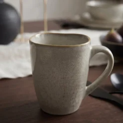 Cookinglife Koffiemokken Linen Beige 340 ml – 6 stuks