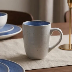 Cookinglife Koffiemokken Nola Blauw 330 ml – 6 stuks