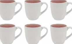 Cookinglife Koffiemokken Nola Roze 330 ml – 6 stuks