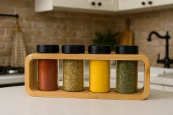 Cookinglife Kruidenrek Bamboe 4-Delig