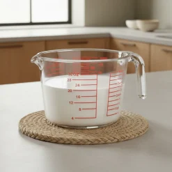 Cookinglife Maatbeker Borosilicaat Glas 1 Liter - Afmeten Vloeistoffen en Ingrediënten