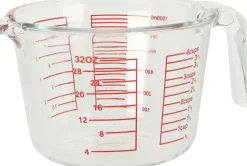 Cookinglife Maatbeker Borosilicaat Glas 1 Liter - Afmeten Vloeistoffen en Ingrediënten