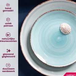 Cookinglife Mokken Delice Blauw 350 ml - 6 stuks