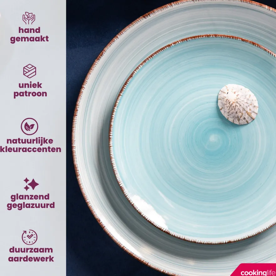 Cookinglife Mokken Delice Blauw 350 ml - 6 stuks