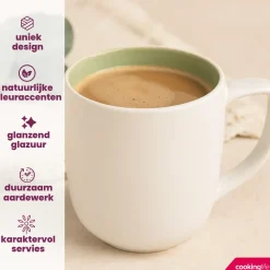 Cookinglife Mokken Mos Groen 390 ml - 6 Stuks