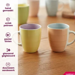 Cookinglife Mokken Pastel Harmony 340 ml - 6 Stuks