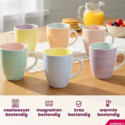 Cookinglife Mokken Pastel Harmony 340 ml - 6 Stuks