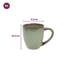 Cookinglife Mokken Sabi Groen 450 ml - 6 Stuks