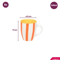 Cookinglife Mokken Summer Vibes 340 ml - 6 stuks