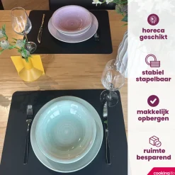 Cookinglife Ontbijtborden / Dessertborden Pastel Harmony ø 19 cm - 6 Stuks