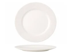 Cookinglife Ontbijtborden / Dessertborden - CampVibe - Outdoor - Kunststof - Onbreekbaar - Wit ø 21 cm - 4 Stuks