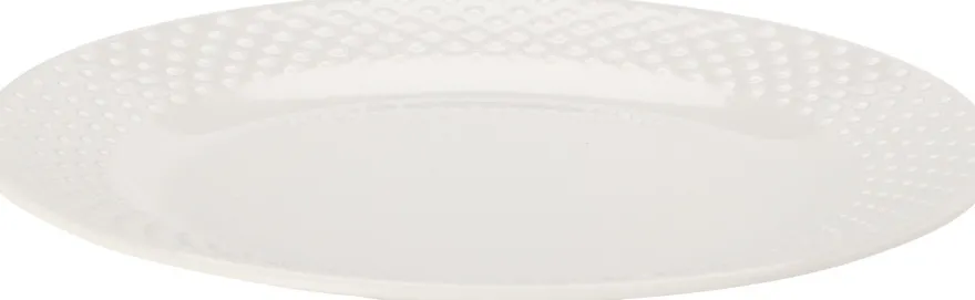 Cookinglife Ontbijtborden / Dessertborden - CampVibe - Outdoor - Kunststof - Onbreekbaar - Wit ø 21 cm - 4 Stuks